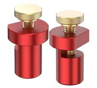 Bosiyrggrl 2Pcs Bench Dogs Clamp Set,3/4In(19mm) Aluminum Alloy Workbench Hole Stop,Woodworking Table Stop Carpenter Bench Clamp A