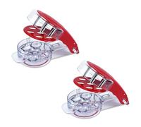 Bosiyrggrl 2Pcs Cherry Remover, Multi Cherry Pitter Cherry Stone Seed Removal Core Easy Squeeze with Grip 6 Cherries At Once