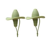 Bosiyrggrl 2pcs Cowboy Hat Bottle Stopper Silicone Wine Bottle Cap Red Wine Plug Fresh-Keeping Sealer Cork Lid Bar Accessories A