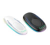 Bosiyrggrl 2PCS Mouse Mover Jiggler RGB Undetectable Mouse Mechanical Movement Pad with Timer Lock Screen Prevention Friendship Parts