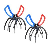 Bosiyrggrl 3 Claw Fish Gripper, Metal Fishing Pliers Gripper Fish Control Clamp, Three Teeth Fishing Pliers Fish Grip Tackle Easy Install Easy to Use (2PCS)