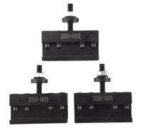 Bosiyrggrl 3 Pcs Quick Tool Change Holder Turning Facing Lathe Parting Blade, 2 Pcs 250-001 & 1 Pcs 250-002