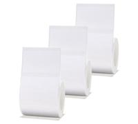 Bosiyrggrl 3 Rolls White Label Paper White 50x30mm Compatible for B1 B21 B3S Label Maker Waterproof, Self-Adhesive Label Paper, Fine Workmanship