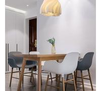 Bosiyrggrl 3D Printed Cluster 3-Light Chandelier Wave Design Ceiling Chandelier for Bedroom Kitchen Island Living Room E