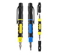 Bosiyrggrl 3Pack 4 in 1 Pocket Screwdriver Portable Multi-Purpose Screwdriver Eyeglass Repair Screwdriver Home Repair Screwdriver