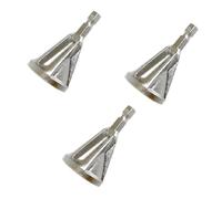 Bosiyrggrl 3Pcs Hexagonal Handle Length of 18mm Except for Burr Screw Polishing Drill Chamfering Tool Suitable Diameter of 6-19mm,A