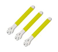 Bosiyrggrl 3Pcs Yellow Mountain Bike Spoke Wrench Adjustment Corrector Installation of Steel Spoke Cap Tool