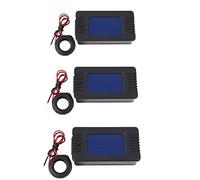 Bosiyrggrl 3X Newest AC 6In1 220V 100A Single Phase Digital Panel Amp Volt Current Meter Watt Kwh Power Factor Meter with Coil CT