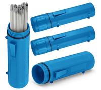Bosiyrggrl 4 Pcs Electrode Rod Storage Tube 14 Inch Welding Rod Storage Airproof Welding Rod Container Waterproof Blue