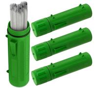 Bosiyrggrl 4 Pcs Electrode Rod Storage Tube 14 Inch Welding Rod Storage Airproof Welding Rod Container Waterproof Green