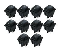 Bosiyrggrl 4 Pins Waterproof Rocker Switch 250V 16A Car Boat Button Black