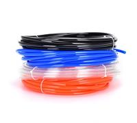 Bosiyrggrl 4PCS Meter PU Gas Air Hose Tubing Compressor Transparent Blue Red Black Polyurethane 6.5mm Pneumatic Pipe Tube
