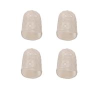 Bosiyrggrl 4pcs New Soft Silicone Guitar Thumb Finger Picks Protector Fingertips (Gray XXS)