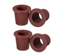 Bosiyrggrl 4Pieces Patio Table Umbrella Hole Ring Umbrella Cone Umbrella Stabilizer Sleeve for 2 to 2.5 Inch Patio Table Hole,Brown