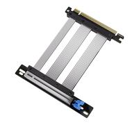 Bosiyrggrl 5.0 PCIE X16 Riser Cable Graphics Card PCI-E X16 5.0 GPU Extension PCI Riser Shielded Extender for ATX/ITX 180 Degree B