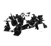 Bosiyrggrl 50 pcs. Self Adhesive Cable Clamp Plastic Rectangular Cable Clips Cable Tie Quick Bind Cable Wire Management Holder for Car