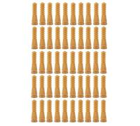 Bosiyrggrl 50PCS Chicken Plucker Fingers, Poultry Plucking Rubber Hair Removal Finger for Chicken Duck Quail Goose Easy Install Easy to Use Yellow