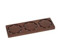 Bosiyrggrl 58mm Solid Wood Coffee Powder Bowl Storage Board Magnetic Wall Mounted Storage Board Coffee Filter Bowl Storage Rack A