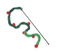 Bosiyrggrl 5Pcs Cat Toys Cat Teaser Wand Cat Interactive Toys Funny Colorful Rod Cat Wand Toy,Green Easy to Use