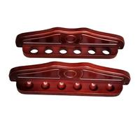 Bosiyrggrl 6 Cue Wall Mounted Rack Wooden Stand Pool Stick Hold Stand-Billiards Pool Cue Rack Wooden Holds Billiard Supplies