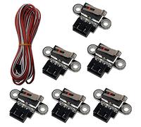 Bosiyrggrl 6 Pcs 3D Printer Switch Mechanical Limit Switch Module Mini Endstop Switches with 1M 3Pin Cable for 3D Printers Parts