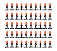 Bosiyrggrl 60 Pcs Micro- Adjustable Flow Irrigation Drippers, Garden Adjustable Sprinkler Drip Irrigation Misting Drip Kit
