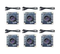 Bosiyrggrl 6PCS 100 Degree Camera Module OV9732 1MP 1280x720 USB Free Driver Manual Focus with0.6 Meter Cable forWinXP/7/8/10