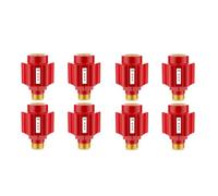 Bosiyrggrl 8pcs [Copper-colored aluminum teeth] Electric water heater anti-electric wall Household water heater fittings Red