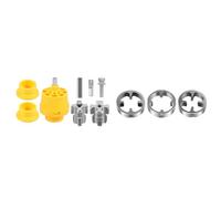 Bosiyrggrl 8PCS PVC Thread Maker Tool Plastic Pipe Tap Die Dies 1/2 Inch 3/4 Inch 1 Inch Electric Drill Pipe Threader Plumbing Tool