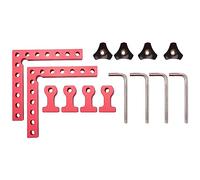 Bosiyrggrl 90 Degree Positioning Squares Right Angle Clamps, Aluminum Alloy L-Type Corner Clamp Woodworking Carpenter Clamping Tool
