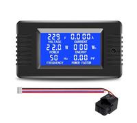 Bosiyrggrl AC 110V 100A LCD Display Opening CT Digital Voltmeter Ammeter Voltage Current Tester Power Energy Frequency Wh Meter