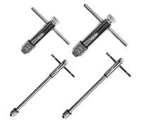 Bosiyrggrl Adjustable T-Handle Ratchet Tap Wrench Reamer Hand Manual Holder Wrench M3-M8 M5- Metric T-Shaped Tap Hand Tapping