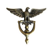 Bosiyrggrl Antique Door Knocker Zinc Alloy Eagle Door Knocker for Front Door Home Decor Ring Furniture Handle Hardware Knocker