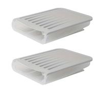 Bosiyrggrl Automatic Rolling Egg Box Refrigerator Crisper Egg Basket Storage Container Kitchen Storage Box Gray