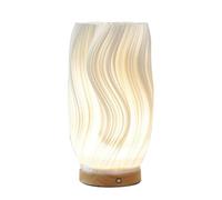 Bosiyrggrl Bedside Lamps for Nightstand Lamp Vintage Striped Small Night Light Vase Design Rechargeable Light Breeze A