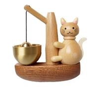 Bosiyrggrl Beech Wood Wooden Door Bell Wind Chime, Room Decor, Garden Landscape Bell, Shopkeeper Reminder