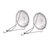 Bosiyrggrl Bird Flower Shaped Hanging Bird Feeder Birdbath for Garden Outdoor Decor Bird Feeder Supplies Gray