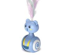 Bosiyrggrl Blue Cats - Swing Toy Kitten Interactive Balance Car Cats Chase Toy Pet Product,Colored Easy to Use