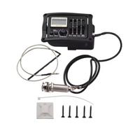 Bosiyrggrl Calibration-Ready Acoustic Guitar Pickup with Folk Classical EQ Plate, Colorful LCD Screen & Built-in Microphone