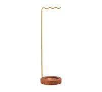 Bosiyrggrl Calligraphy Brush Holder Rack Desk Organizer Wind Chime Stand Brush Hanger for Hanging Pottery in China Style Gold