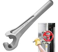 Bosiyrggrl Cast Aluminum Valve Wheel Wrench 1-3/8" Valve Wrench 13-5/8'' Length Hand Valve Wheels Wrench Valve Opening Closing Tool A