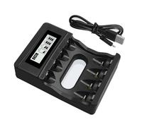 Bosiyrggrl Charging Stand 1.5V Rechargeable Polymer Lithium-Ion Battery 1.5V AA/AAA Battery with USB Charger