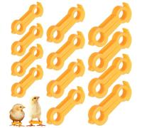 Bosiyrggrl Chicken Hobble Braces, 12Pcs Baby Chick Splay Leg Hobble Brace, Poultry Leg Bands, Baby Chick Leg Hobbles