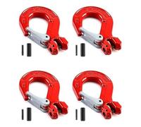 Bosiyrggrl Clevis Hook with, 4 Pack, 5/16Inch, 2470 Lbs Load Limit, Grade 80 Drop Alloy Steel Easy Install Easy to Use