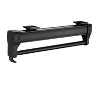 Bosiyrggrl Closet Rod Pull-Out Wardrobe Hanger Rack Bar Top Mount Adjustable Heavy Duty Ball Slide Rail Clothing Black