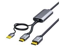 Bosiyrggrl -Compatible Cable to Dp Cable Power Supply -Compatible 2.1 to Display DP1.4 Cable Power Supply Line