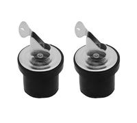 Bosiyrggrl Compression Drain Plug Screw Type Rubber Seal Yacht Boat Drain Plug for 7/8-Inch Diameter Drains, Locks in Place 2PCS