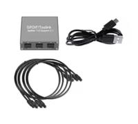 Bosiyrggrl Digital Audio Splitter 1X3 Spdif Toslink Optical 3 Way Adapter Suppoort LPCM 2.0 DTS -AC3 for TV/Amplifier