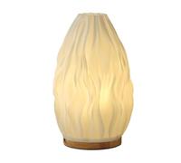 Bosiyrggrl Dimmable Novelty Small Table Lamp for Bedroom Vintage Style Striped Small Night Light Lamp Bedside Lamp D