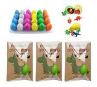 Bosiyrggrl Dino Egg Hatching Valentines 24 Pieces Dinosaur Valentines Set School Prizes Supplies Dinosaur Egg Toys Valentine's Day